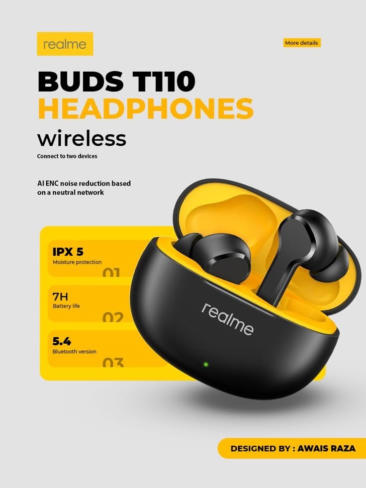 Product Advertisements: Realme Buds T110